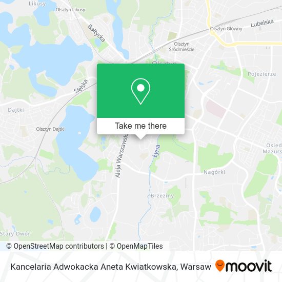 Kancelaria Adwokacka Aneta Kwiatkowska map