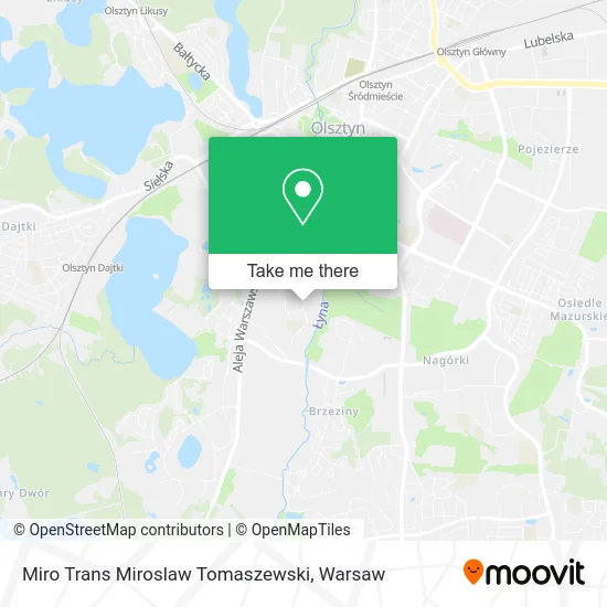 Miro Trans Miroslaw Tomaszewski map
