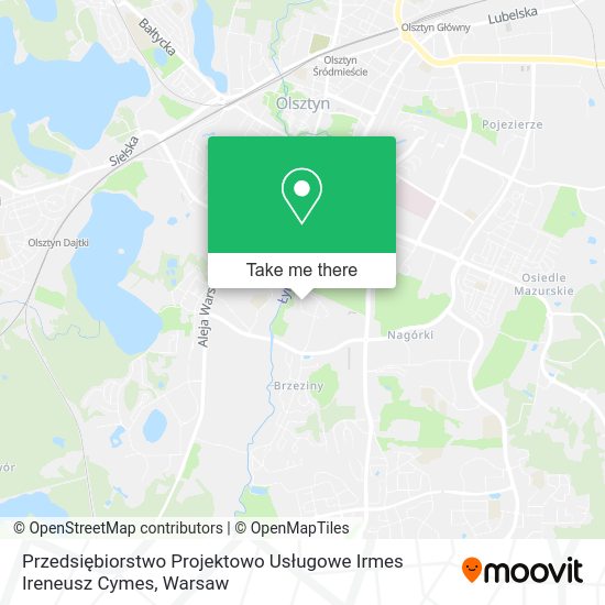 Przedsiębiorstwo Projektowo Usługowe Irmes Ireneusz Cymes map