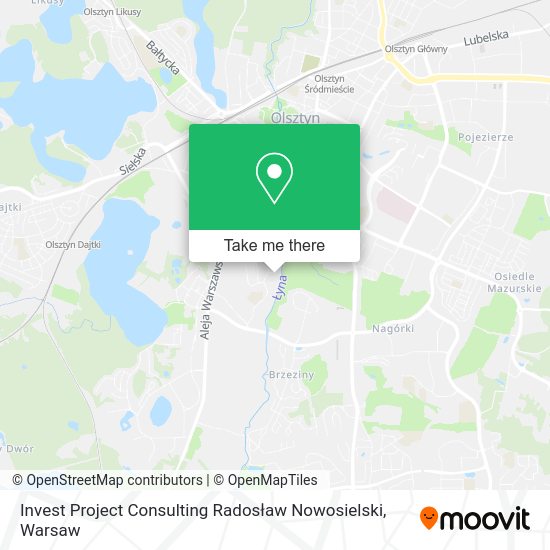 Invest Project Consulting Radosław Nowosielski map