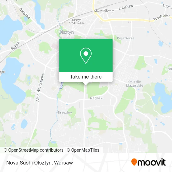 Карта Nova Sushi Olsztyn