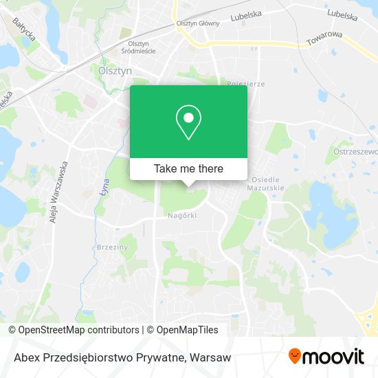 Abex Przedsiębiorstwo Prywatne map