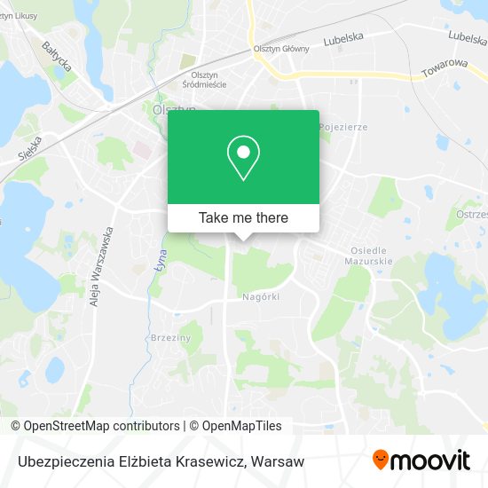 Ubezpieczenia Elżbieta Krasewicz map