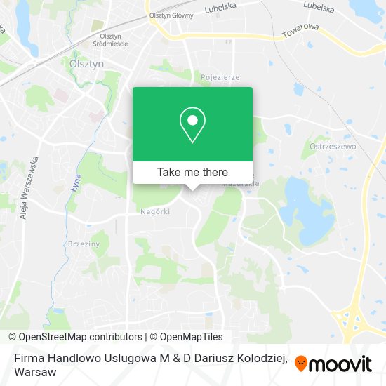 Firma Handlowo Uslugowa M & D Dariusz Kolodziej map