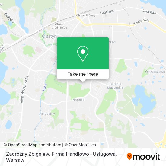 Zadrożny Zbigniew. Firma Handlowo - Usługowa map