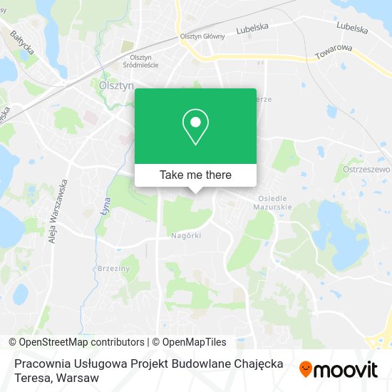 Pracownia Usługowa Projekt Budowlane Chajęcka Teresa map