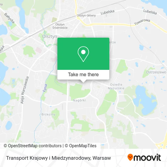 Карта Transport Krajowy i Miedzynarodowy