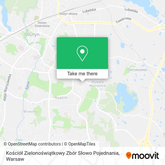 Kościół Zielonoświątkowy Zbór Słowo Pojednania map