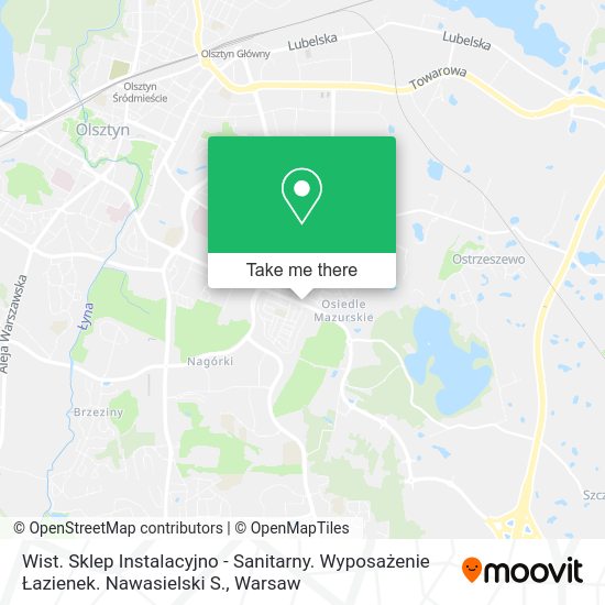 Wist. Sklep Instalacyjno - Sanitarny. Wyposażenie Łazienek. Nawasielski S. map