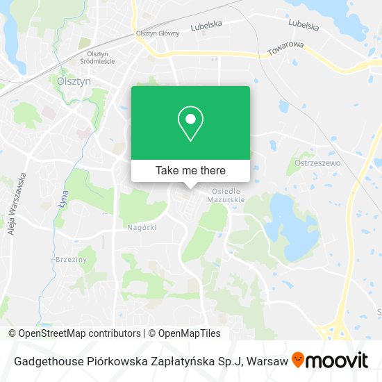 Gadgethouse Piórkowska Zapłatyńska Sp.J map