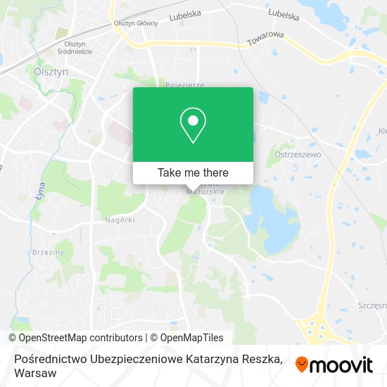 Pośrednictwo Ubezpieczeniowe Katarzyna Reszka map