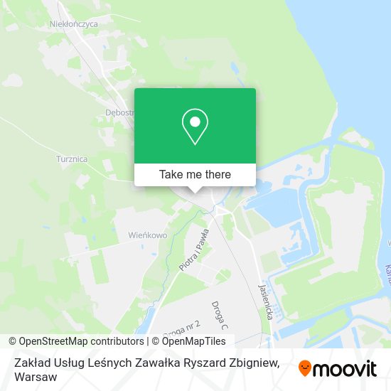 Zakład Usług Leśnych Zawałka Ryszard Zbigniew map