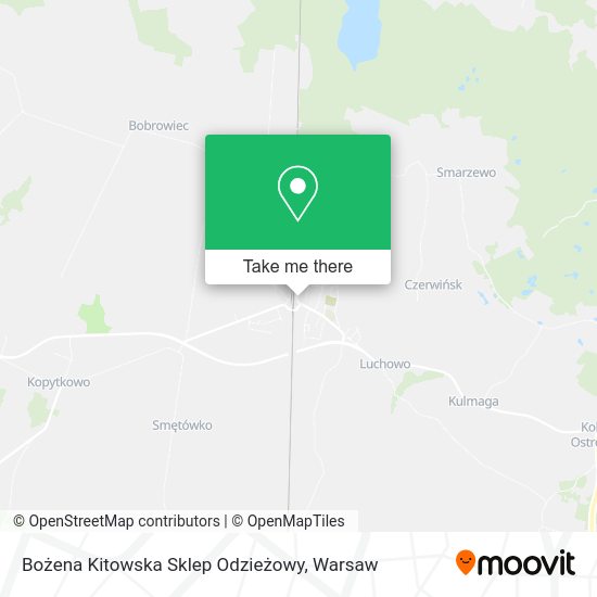 Bożena Kitowska Sklep Odzieżowy map