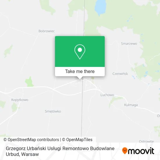 Карта Grzegorz Urbański Usługi Remontowo Budowlane Urbud