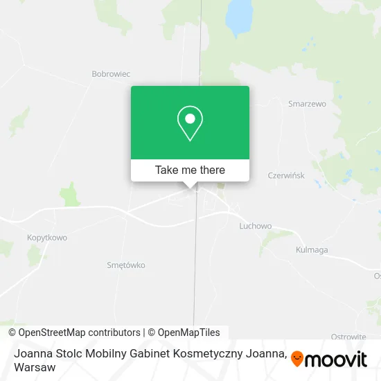 Карта Joanna Stolc Mobilny Gabinet Kosmetyczny Joanna