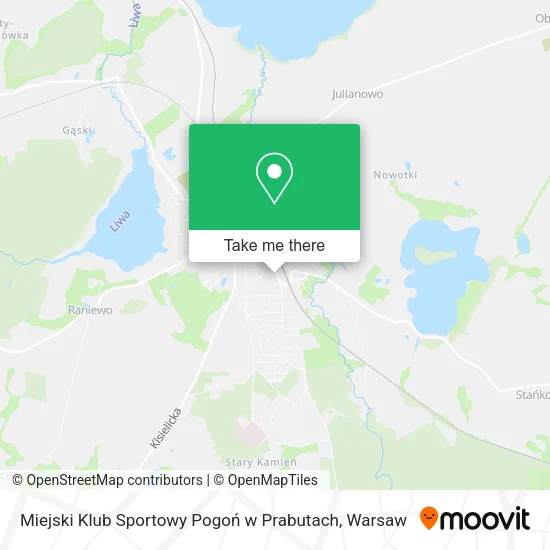 Карта Miejski Klub Sportowy Pogoń w Prabutach