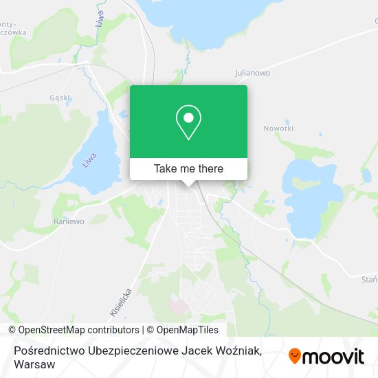 Pośrednictwo Ubezpieczeniowe Jacek Woźniak map