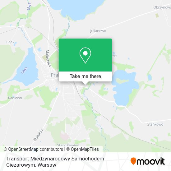 Transport Miedzynarodowy Samochodem Ciezarowym map