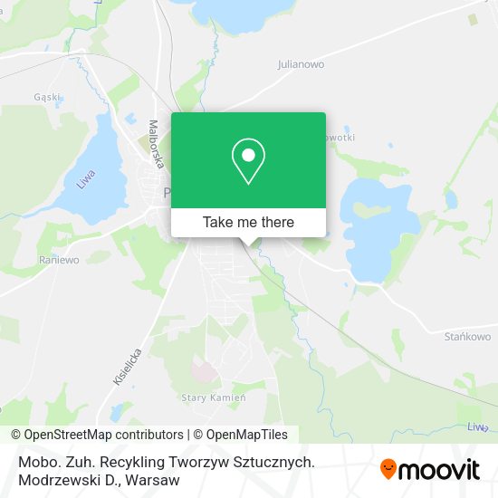 Mobo. Zuh. Recykling Tworzyw Sztucznych. Modrzewski D. map