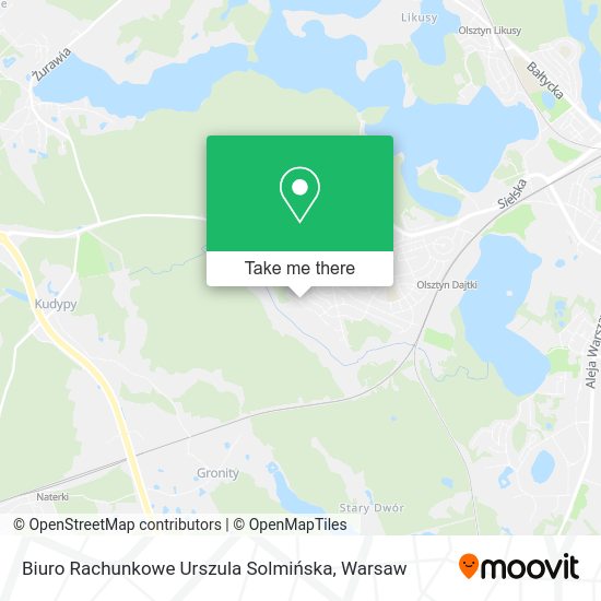 Biuro Rachunkowe Urszula Solmińska map