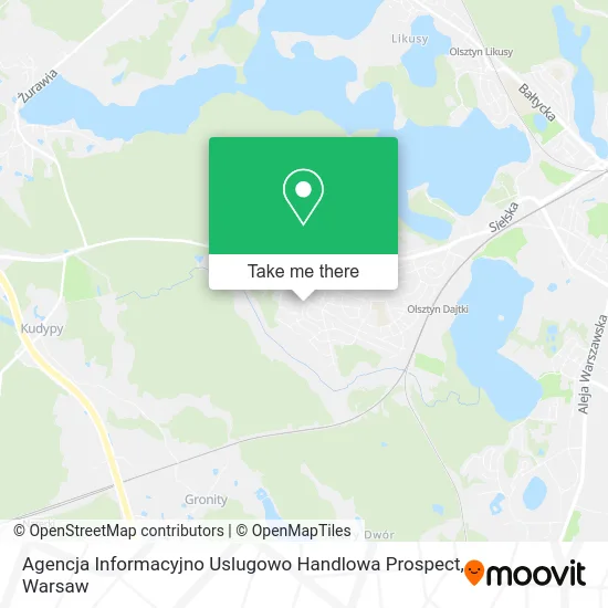 Карта Agencja Informacyjno Uslugowo Handlowa Prospect