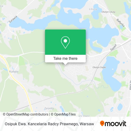 Osipuk Ewa. Kancelaria Radcy Prawnego map