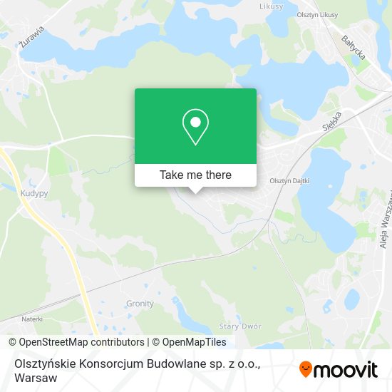 Olsztyńskie Konsorcjum Budowlane sp. z o.o. map