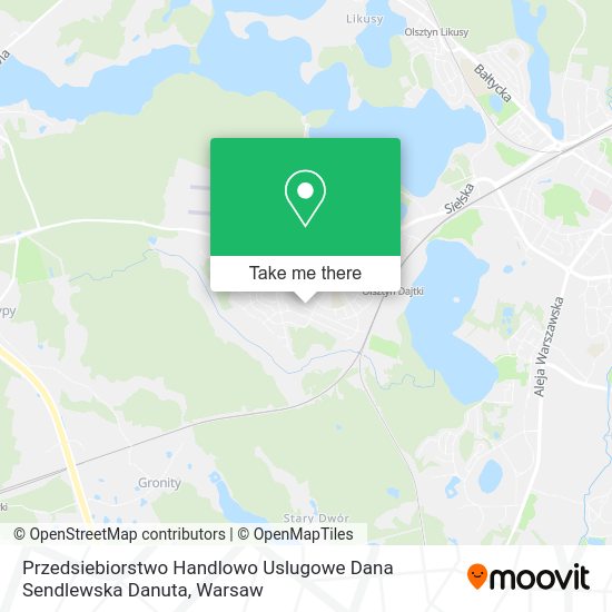 Przedsiebiorstwo Handlowo Uslugowe Dana Sendlewska Danuta map