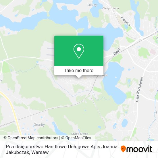 Przedsiębiorstwo Handlowo Usługowe Apis Joanna Jakubczak map