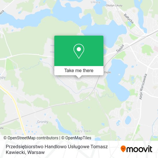 Przedsiębiorstwo Handlowo Usługowe Tomasz Kawiecki map