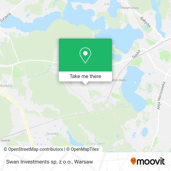 Карта Swan Investments sp. z o.o.
