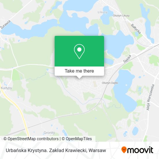 Urbańska Krystyna. Zakład Krawiecki map