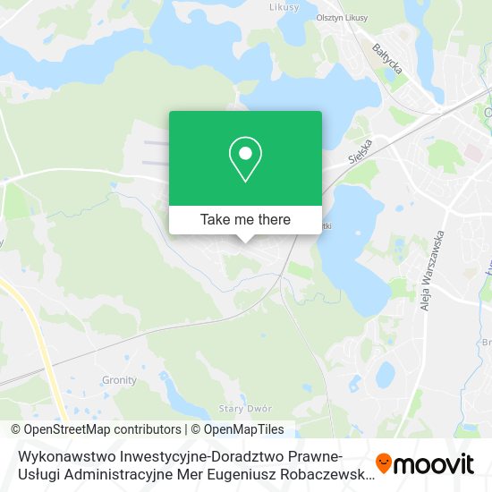 Wykonawstwo Inwestycyjne-Doradztwo Prawne-Usługi Administracyjne Mer Eugeniusz Robaczewski map