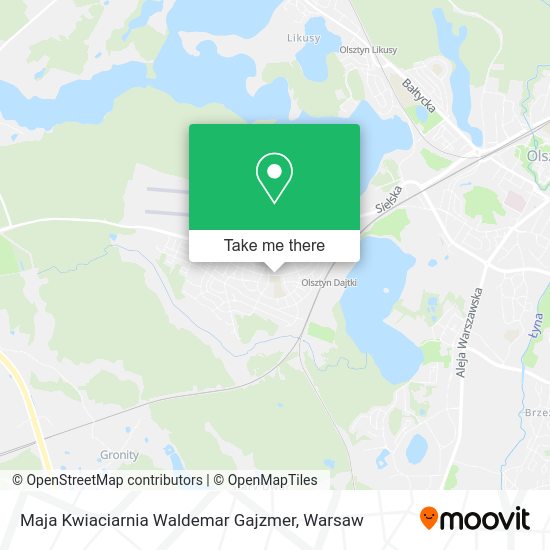 Maja Kwiaciarnia Waldemar Gajzmer map