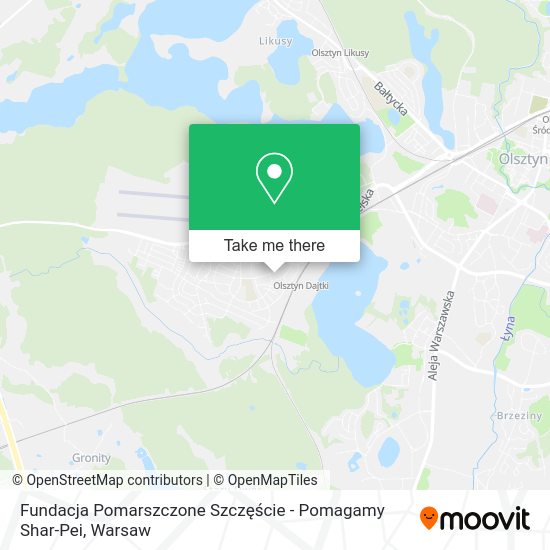 Fundacja Pomarszczone Szczęście - Pomagamy Shar-Pei map