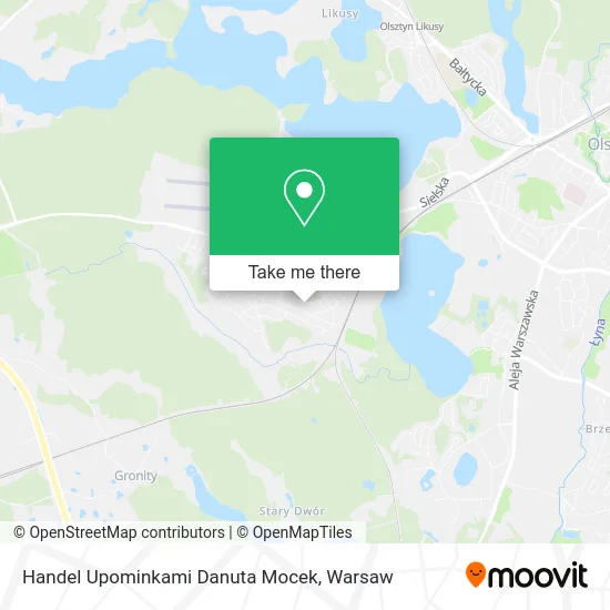 Карта Handel Upominkami Danuta Mocek