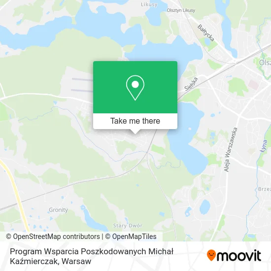 Карта Program Wsparcia Poszkodowanych Michał Kaźmierczak