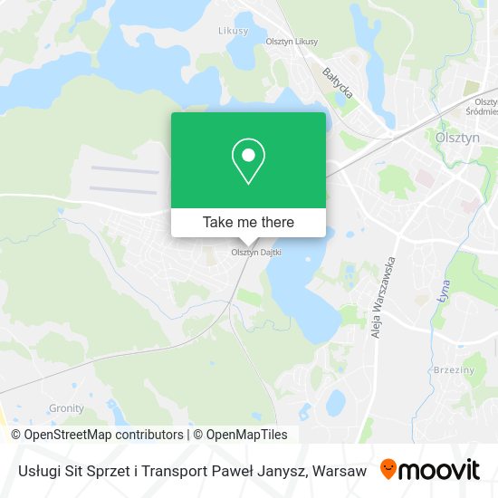 Usługi Sit Sprzet i Transport Paweł Janysz map