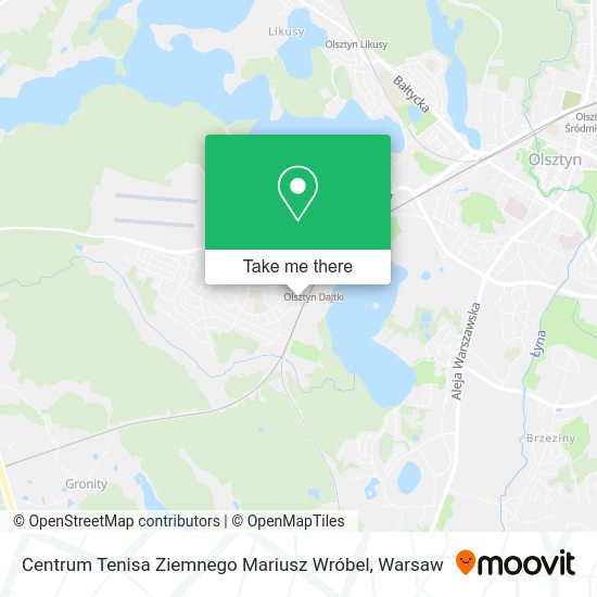 Centrum Tenisa Ziemnego Mariusz Wróbel map