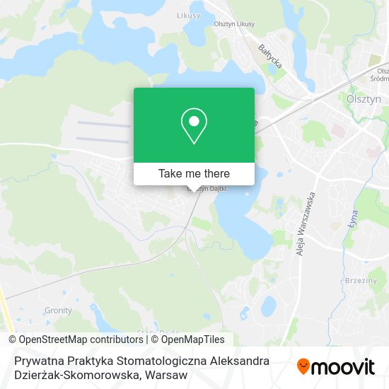 Prywatna Praktyka Stomatologiczna Aleksandra Dzierżak-Skomorowska map