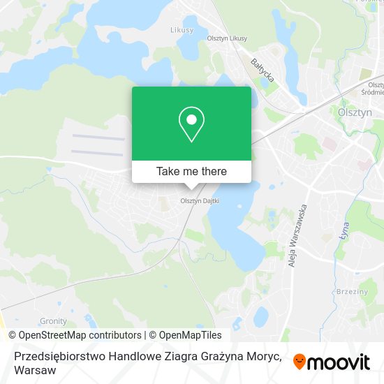 Przedsiębiorstwo Handlowe Ziagra Grażyna Moryc map