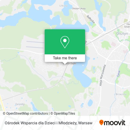 Ośrodek Wsparcia dla Dzieci i Młodzieży map