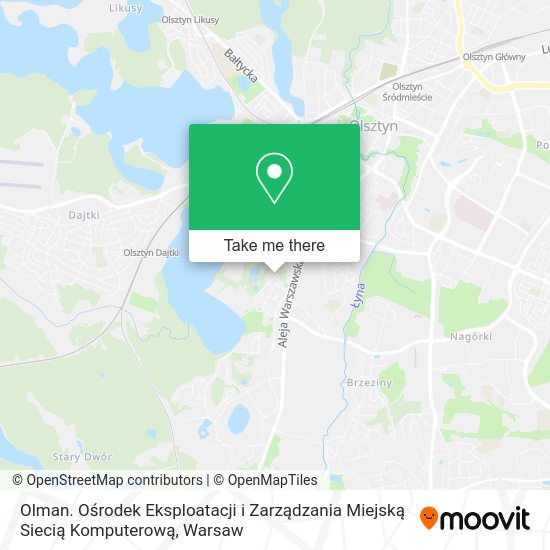 Olman. Ośrodek Eksploatacji i Zarządzania Miejską Siecią Komputerową map