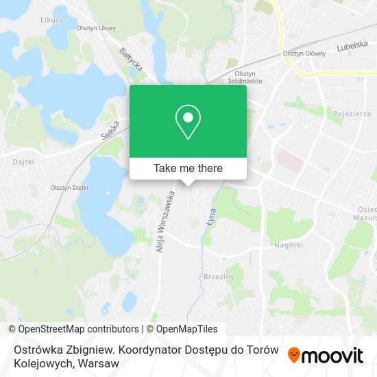 Ostrówka Zbigniew. Koordynator Dostępu do Torów Kolejowych map