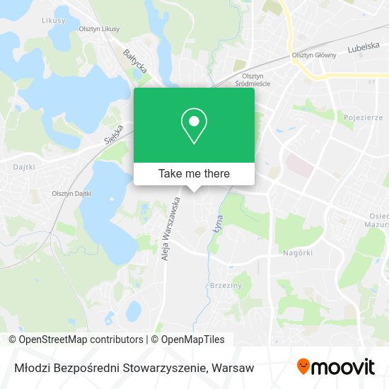 Młodzi Bezpośredni Stowarzyszenie map