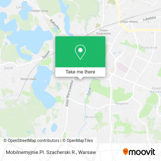 Карта Mobilnemyjnie.Pl. Szacherski R.