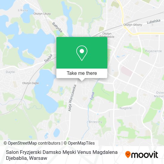 Salon Fryzjerski Damsko Męski Venus Magdalena Djebablia map