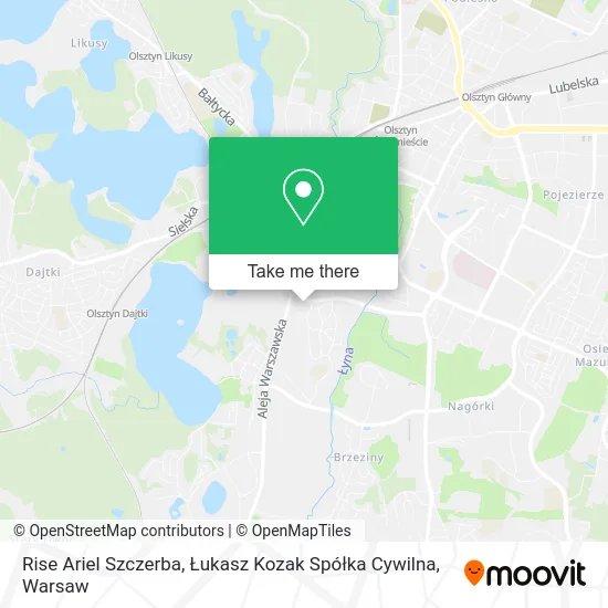 Rise Ariel Szczerba, Łukasz Kozak Spółka Cywilna map