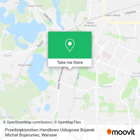 Przedsiębiorstwo Handlowo Usługowe Bojarek Michał Bojaruniec map