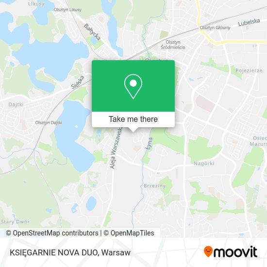 KSIĘGARNIE NOVA DUO map